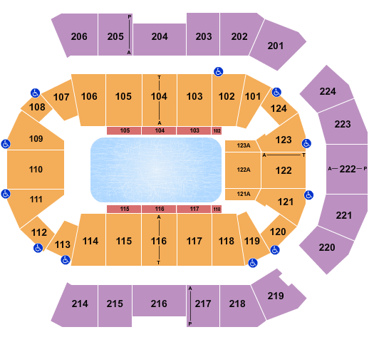 Numerica Veterans Arena Disney On Ice Seating Chart